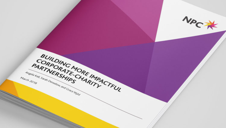 Building more impactful corporate-charity partnerships report front cover