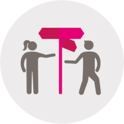 Support individuals and organisations icon - NPC
