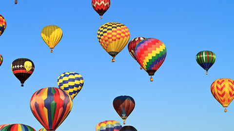 Hot air ballonns