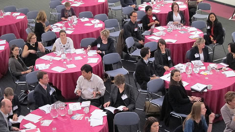 Charity conference attendees