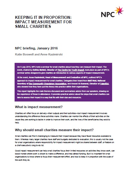 NPC report front cover