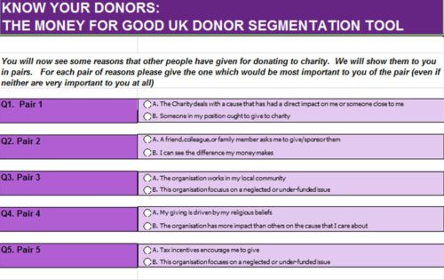 The money for good segmentation tool