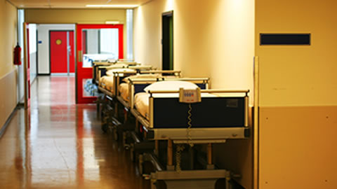 empty hospital hallway