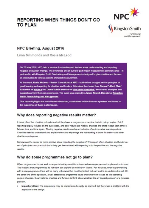 NPC report front cover