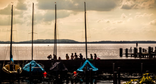 Young people enjoying summer