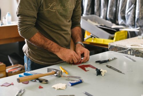 man doing DIY