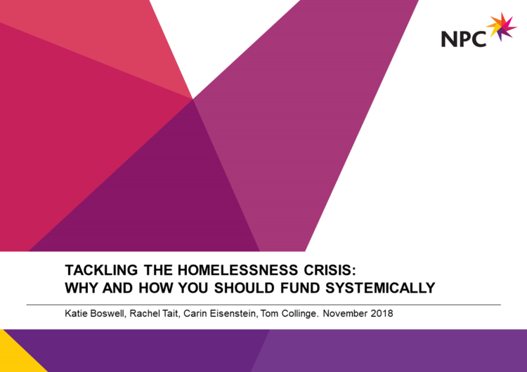Tackling the homelessness crisis report cover
