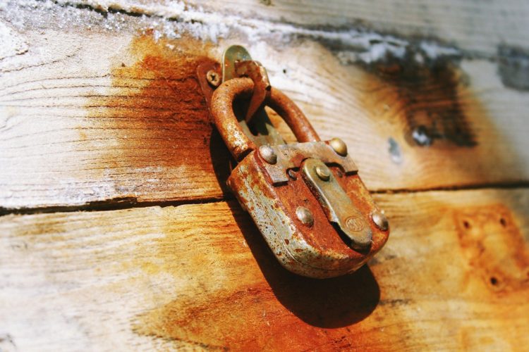 lock on a chest