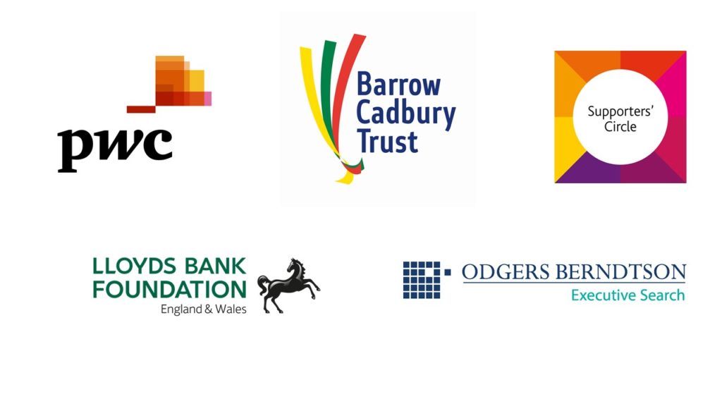 Logos of State of the Sector funders