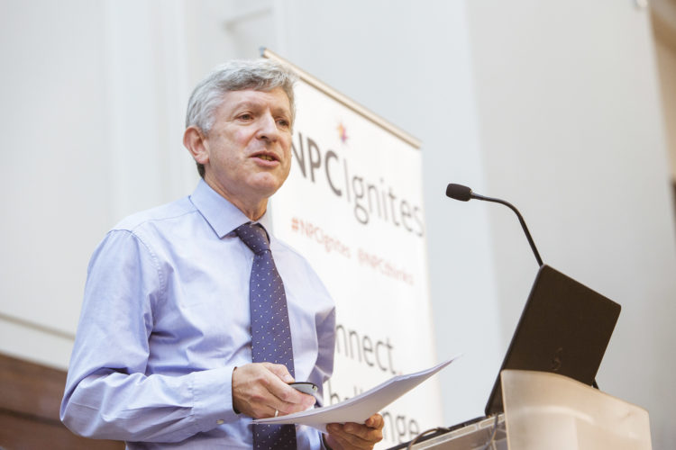 CEO Dan Corry speaking at an event