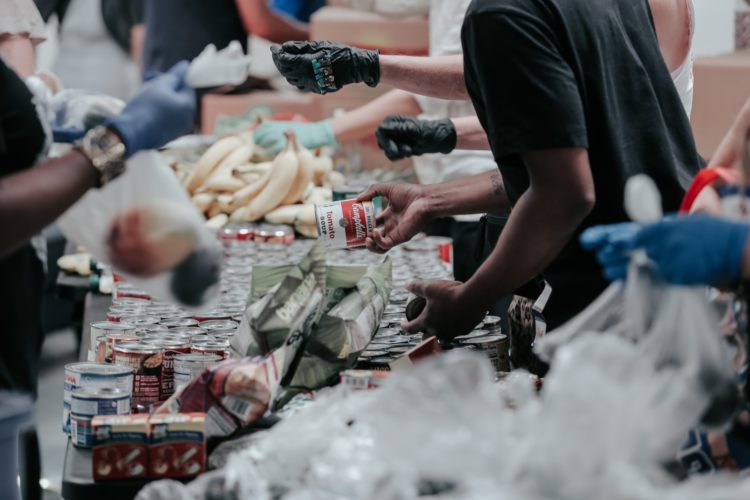 food bank worker