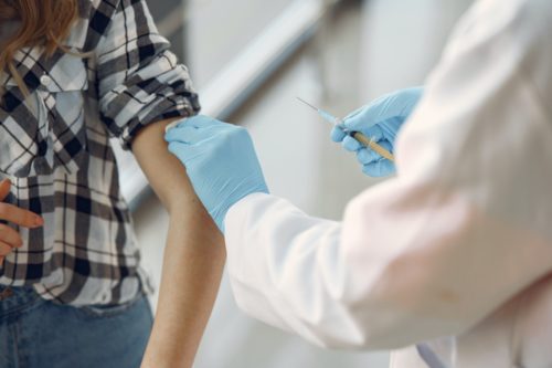 vaccination in the arm