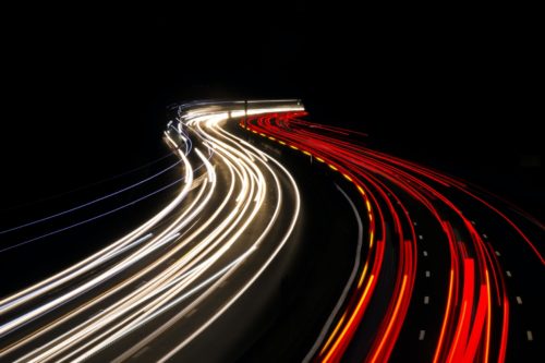 headlights of cars
