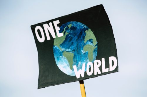 placard reads